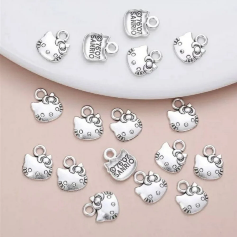 Silver Hello Kitty Charm One For use with Euro style Necklace Bracelet NEW